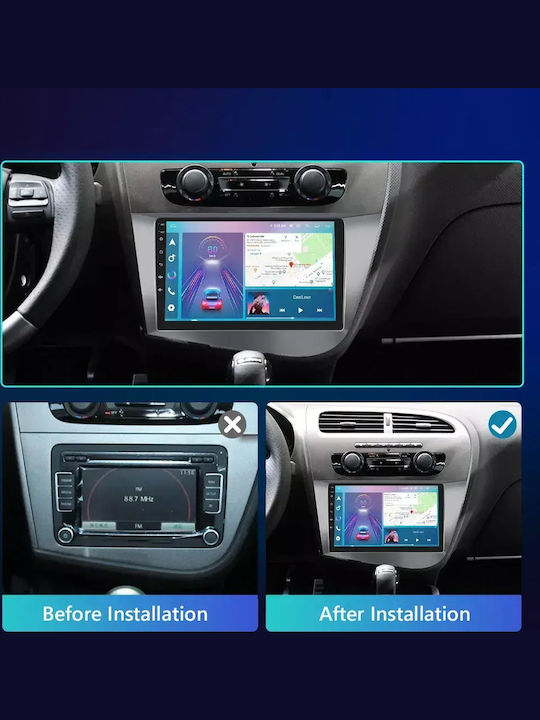 Seat Leon 2011 Android Мултимедия Carplay Androidauto GPS Вграден Wi-Fi Bluetooth Sh59