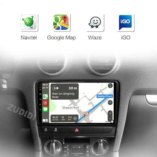 Audi A3 2006 Android Multimedia Carplay Androidauto Gps Wi-fi Bluetooth Sη33