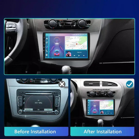 Seat Leon 2006 Android Multimedia Carplay Androidauto Gps Wi-fi Bluetooth Sh54