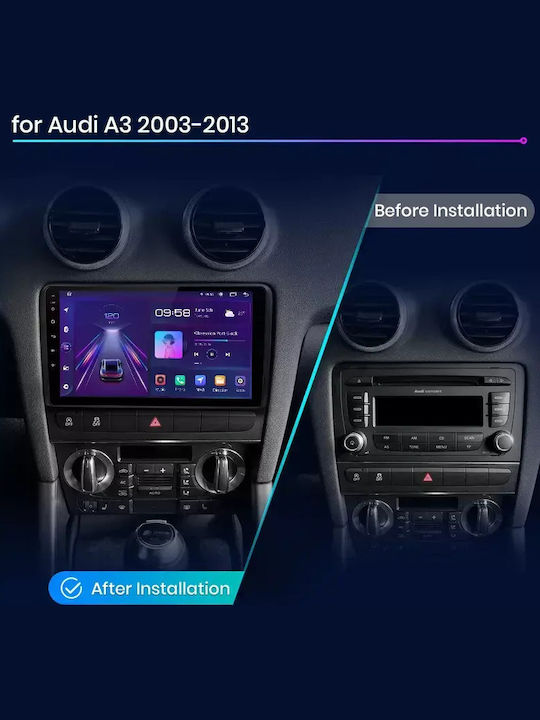 Audi A3 2006 Android Multimedia Carplay Androidauto Gps Wi-fi Bluetooth Sη33