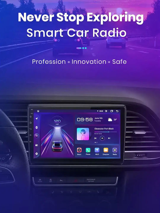 Seat Leon 2016 Android Мултимедия Carplay Androidauto GPS Вграден Wi-Fi Bluetooth SH74