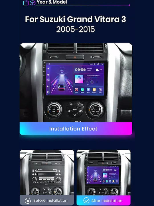 Suzuki Grand Vitara 2014 Android Multimedia CarPlay Android Auto GPS Wi-Fi Bluetooth Sh28