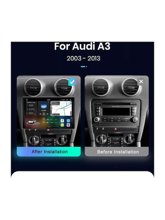 Audi A3 2009 Android Мултимедия Carplay Androidauto GPS Вграден Wi-Fi Bluetooth Sη36