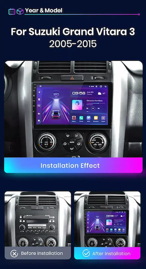 Suzuki Grand Vitara 2005 Android Multimedia Carplay Androidauto Gps Wi-fi Bluetooth Sh19