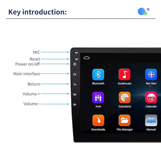 Toyota Aygo 2008 Android Мултимедия Carplay Androidauto GPS Вграден Wi-Fi Bluetooth Sh63