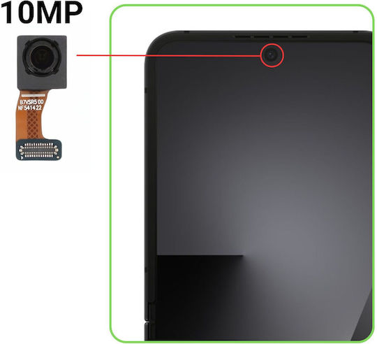 Samsung Cameră Frontală Originală Galaxy Z Flip 7 10mp Senzor Selfie Pachet Service Negru