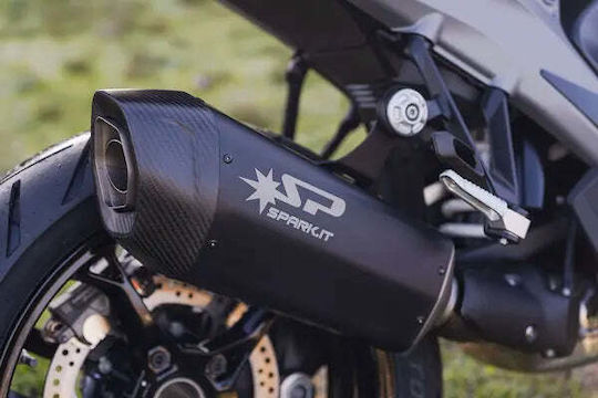 Spark Motorrad Auspuffanlagen Endrohr Fighter Evo Schwarz Titan ECE BMW R 1300 GS GBM0609BOM