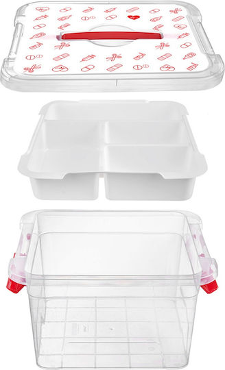 Orion Plastik Aufbewahrungsbox mit Deckel Transparent 26x24.5x15.5cm