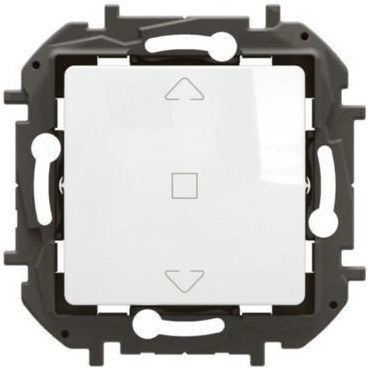 Legrand Niloe Recessed Wall Switch for Rolling Shutters Without Frame White