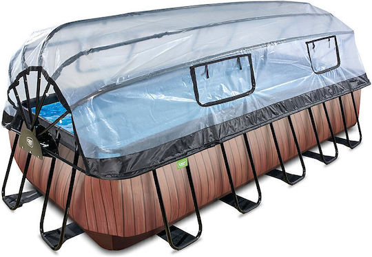 Exit Toys Swimming Pool PVC with Metallic Frame 540x122x122cm Grey