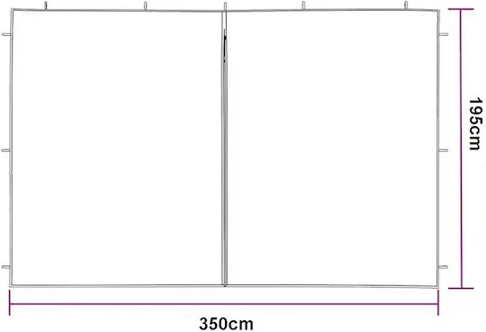 Страничен за киоск Бежов 1.95x3.5m
