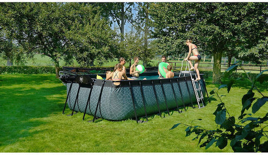 Exit Toys Swimming Pool PVC with Metallic Frame 540x122x122cm Grey