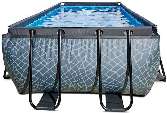 Exit Toys Swimming Pool PVC with Metallic Frame 540x122x122cm Grey
