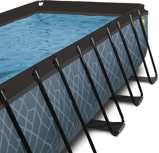 Exit Toys Swimming Pool PVC with Metallic Frame 540x122x122cm Grey