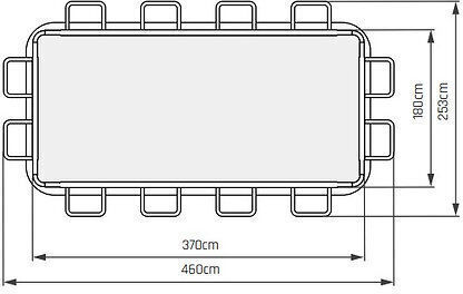 Exit Toys Πισίνα Ξύλινη 400x122x122εκ. Καφέ