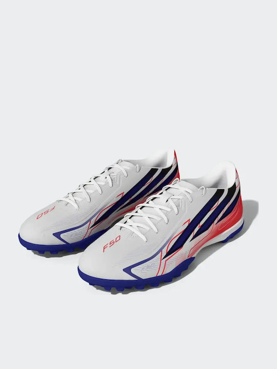 adidas F50 Hyperfast Club TF Футболни Обувки С Гумена Подметка Бели