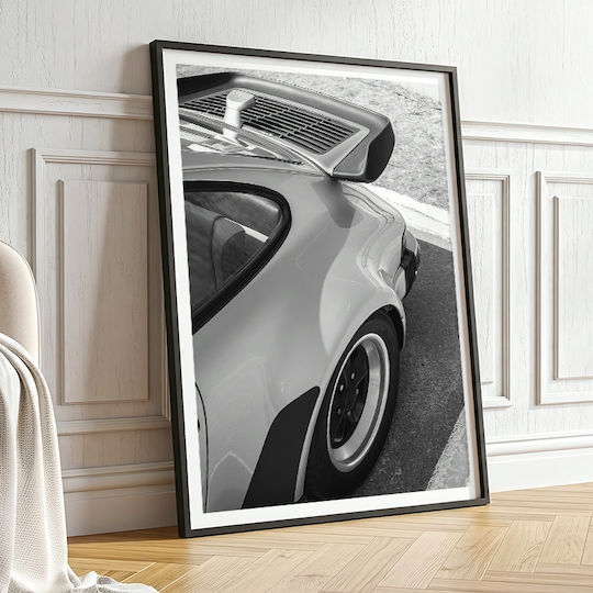 Poster Classic Porsche Cr051 40cm X 50cm Black Wooden Frame