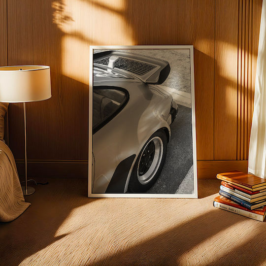 Poster Classic Porsche Cr051 40cm X 50cm Black Wooden Frame
