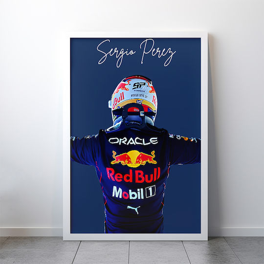 Poster Formula1 Sergio Perez F062 40cm X 50cm Μαύρη Ξύλινη Κορνίζα-63053pd156214f55321