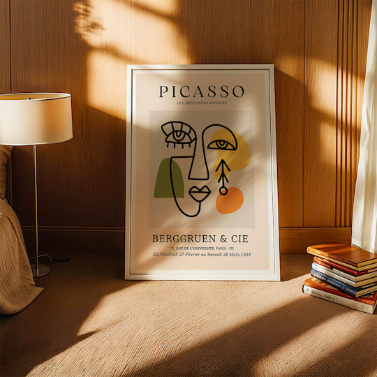 Poster Pablo Picasso Les Dejeurenes Dessins Art244 40cm X 50cm Black Wooden Frame