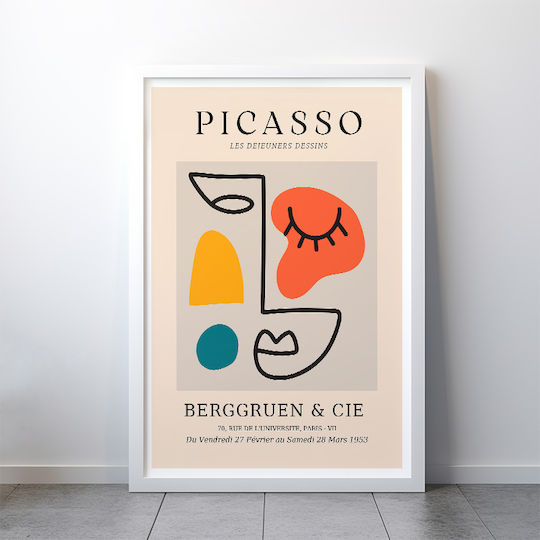 Poster Pablo Picasso Les Dejeurenes Dessins Art243 40cm X 50cm Premium Black Wooden Frame