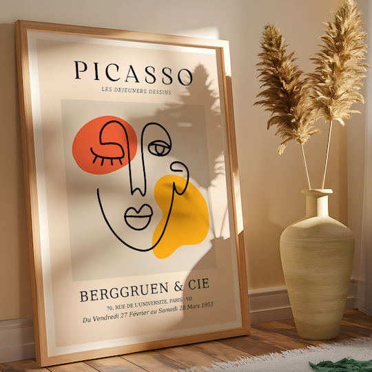 Poster Pablo Picasso Les Dejeurenes Dessins Art241 40cm X 50cm Black Wooden Frame