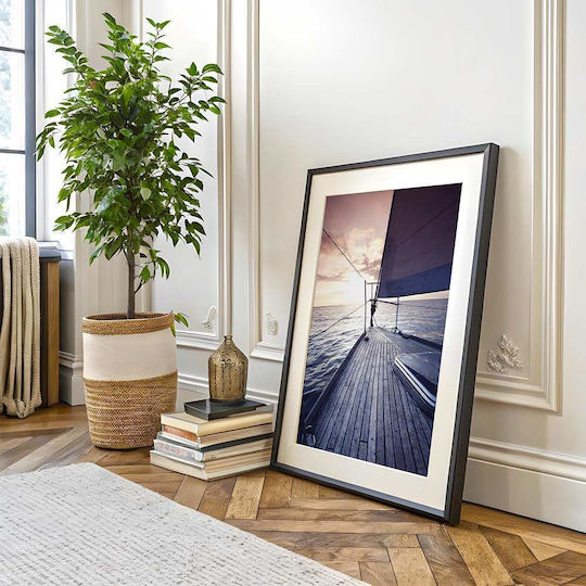 Poster Boat View Pst25209 40cm X 50cm Frame Natural Wood Beige 61776pd156378f55316