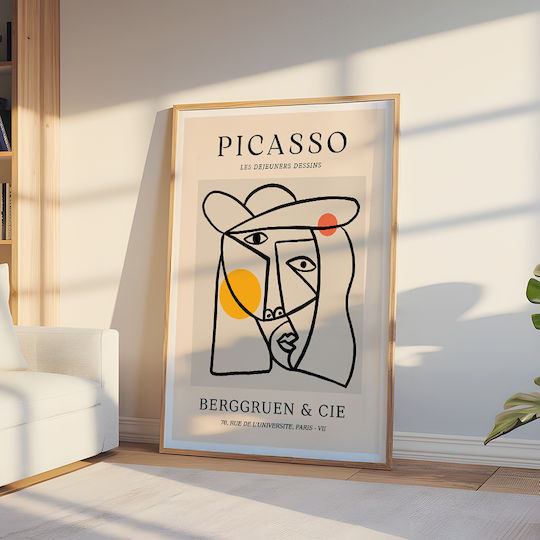 Poster Pablo Picasso Les Dejeurenes Dessins Art238 40cm X 50cm White Wooden Frame