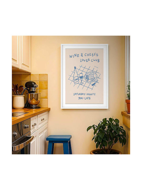 Poster Cheese & Wine Lovers Club Pst25306 40cm X 50cm-62171pd156326