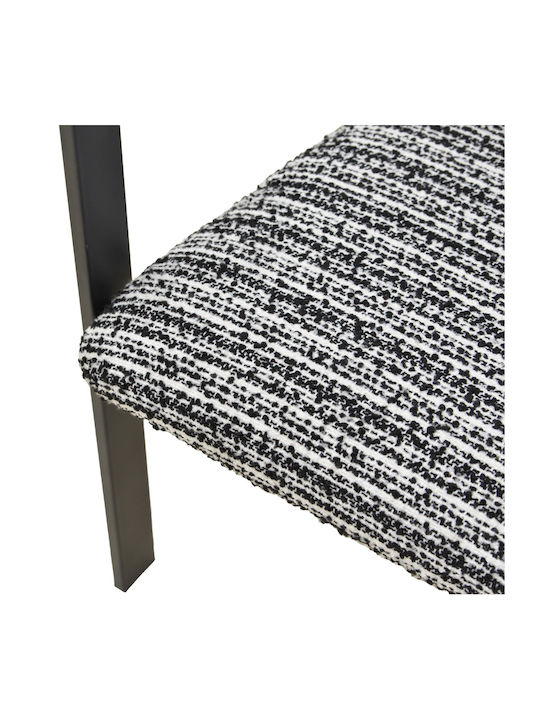 Berdona Ess- und Küchenstühle Metallisch Schwarz Weiß 57x47x78cm