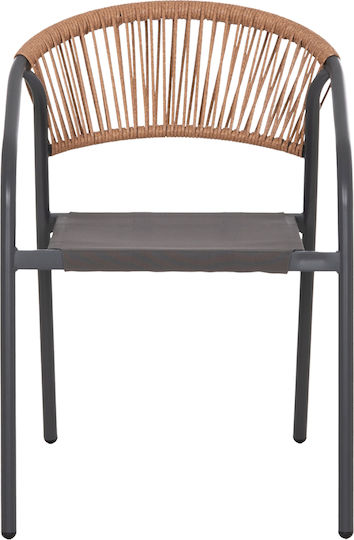 Set de dining pentru exterior Figo 5 buc Gri