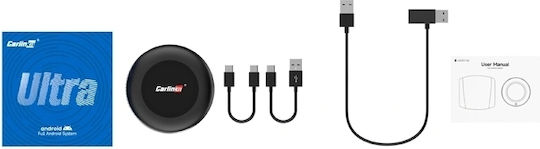 Προσαρμογέας Carplay Android Auto Wireless Carlinkit Tbox Ultra 2 Apple Iphone Android Series 8gb Ram 128gb 5g