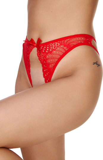 Car Panties Red Lace String