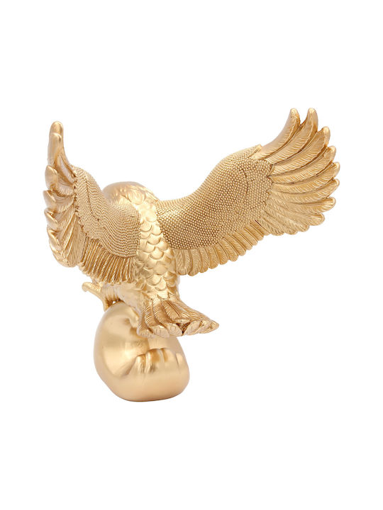 Keskor Dekorative Vogel Figur aus Polyresin 20x16x24cm