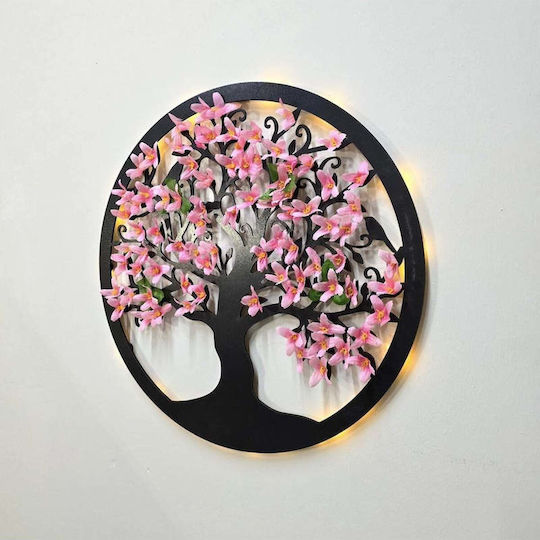 SteweHome Handmade Pink Wooden Sign 40x40cm