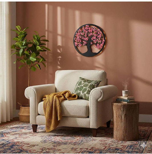 SteweHome Handmade Pink Wooden Sign 40x40cm