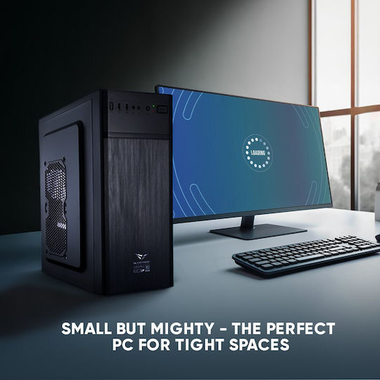 Alcatroz Azzura Millenia Eco M300 Midi Tower Κουτί Υπολογιστή Μαύρο
