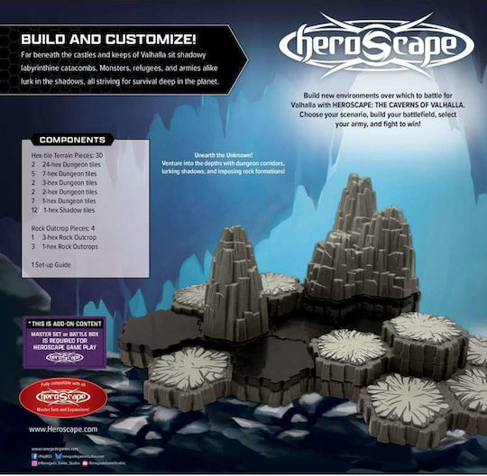Επέκταση Παιχνιδιού Heroscape The Caverns of Valhalla RGS02884 (EN) Renegade Game Studios