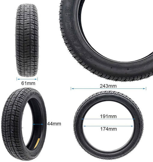Ewheel 60/65-6.9 Tubeless Tire Electric Scooters Ninebot Max G2/Max G65 Cmm104