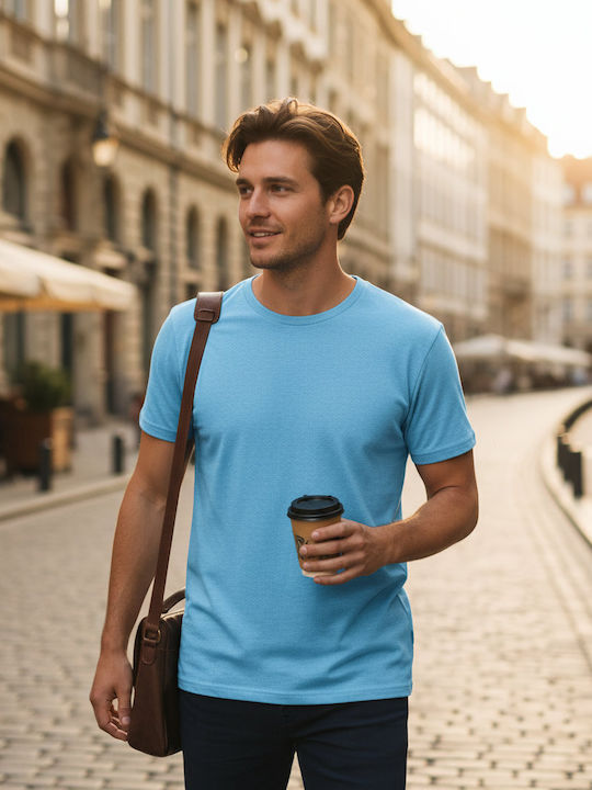 Gildan Men's Promotional T-Shirt Short Sleeve Sky