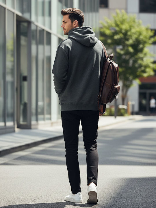 Gildan Softstyle Мъжки Рекламни Суитшърти Дълъг Ръкав Dark Heather