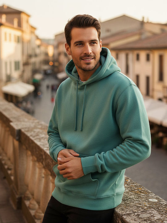 Gildan Softstyle Men's Promotional Sweatshirt Long Sleeve Aquatic