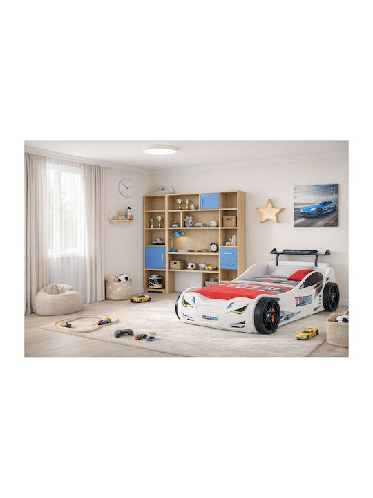 Kinder Schreibtisch Hellblau 180x55x180cm