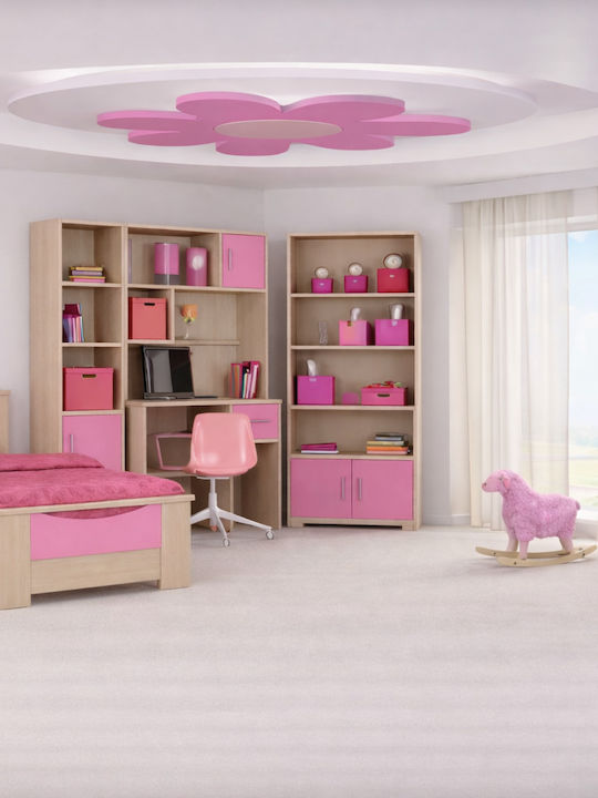 Sarris Kinderbett Einzeln Rosa für Matratze 90x190cm