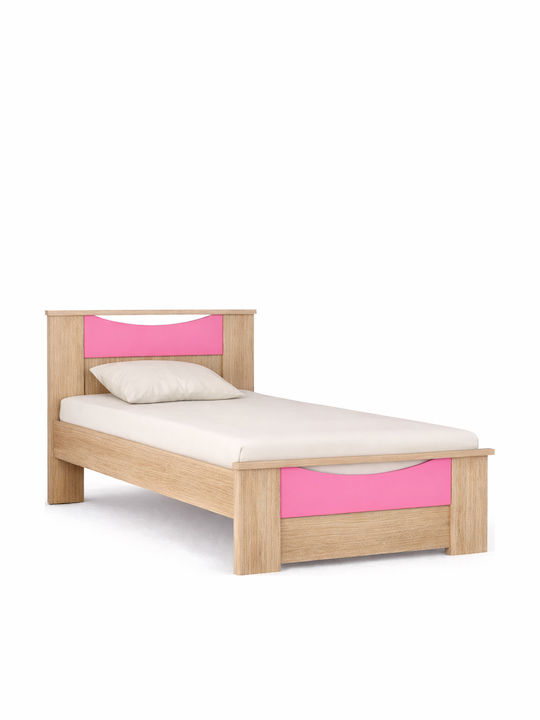 Sarris Kinderbett Einzeln Rosa für Matratze 90x190cm