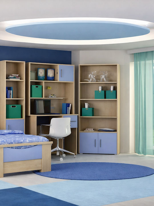 Sarris Kinderbett Einzeln Hellblau für Matratze 90x190cm