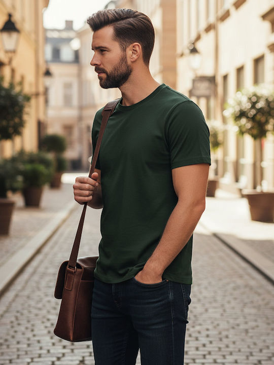 Tee Jays Luxury Men's Promotional Short Sleeve T-Shirt Dark Green