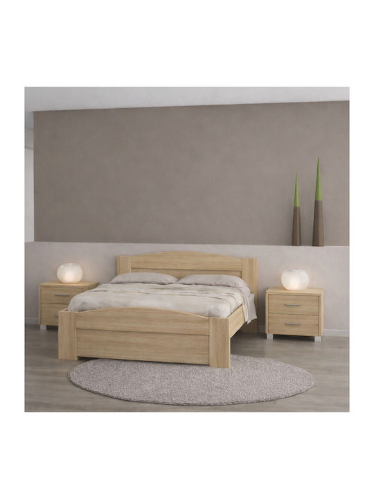 Спален Комплект Къма Дъб 140x200см 3 Бройки