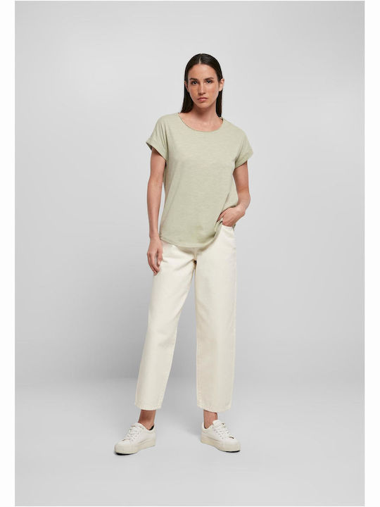 BYB Women's Promotional Short Sleeve T-Shirt Soft Salvia