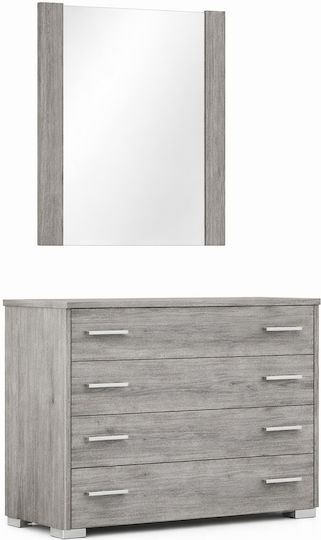 Sarris Wandspiegel mit Grau Rahmen 75x90cm
